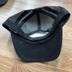 John Deere Hat Cap Snap Back Trucker Mens Black White Farm Equipment Tractor