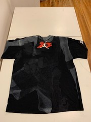 Vintage Jordan Shirt XL Black Nike Air Infrared 6s Jumpman Flight AOP Basketball