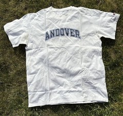 VTG Champion Phillips Academy Andover Prep School Short Sleeve T-Shirt • Size L