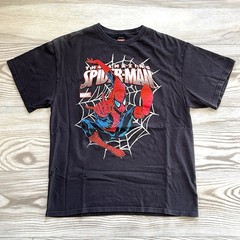 2012 Marvel Mad Engine The Amazing Spider-Man Silver Web Graphic T-Shirt Medium