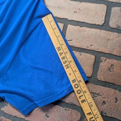 Hanes Men’s Super Bowl 50 Bud Light Graphic Tee Royal Blue Size XL