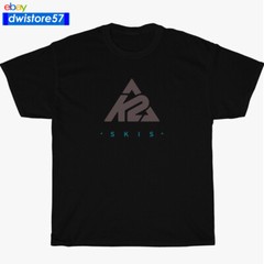 New Shirt K2 Sky Skis Funny Logo Black/Navy/White/Grey Men’s T-Shirt S-5XL