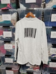 Vtg Microsoft Computer Lab Barcode Longsleeve Size Xl A11
