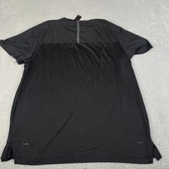 Spyder Active T-Shirt Men Large Black Short Sleeve Crew Neck Performance Stretch
