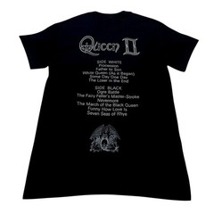 Queen Band T-Shirt Mens SMALL Bohemian Rapshody Black Double Sided NEW NWOT