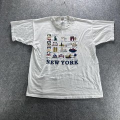 Vintage Experience New York Shirt Mens XL White Fruit Of The Loom Graphic 90s
