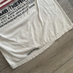 Chrome Hearts Equinox Climb for Heroes Veterans Day 2023 white graphic tee Large