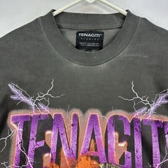 Tenaciti Crewneck T-Shirt Mens Medium Black Long Sleeve Cobra Skull Streetwear