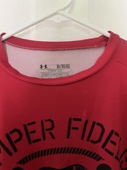 Under Armour US Marine red tshirt size XL Red And Black