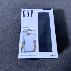 Gap Men’s 3-Pack Undershirts Small S Cotton Crew Neck Classic-Fit Black T-Shirt