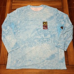 Realtree Fishing LS UPF30 Flex Fabric Lt. Blue Shirt – Size 2XL (50-52) NWT