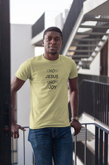 Next Level 3600 Soft Cotton Tee “KNOW JESUS KNOW JOY”