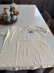 Bud Light Official Beer Sponsor NFL Short Sleeve T-Shirt Men’s XL Cream Tultex