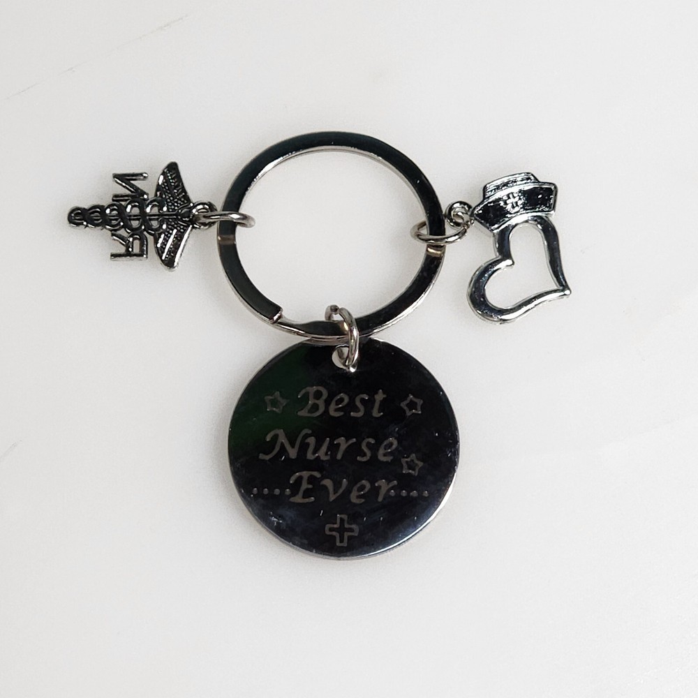 Nurse Gift For Nurse Charm Keychain RN Graduation Gift for Nurses Best Nurse EVA
