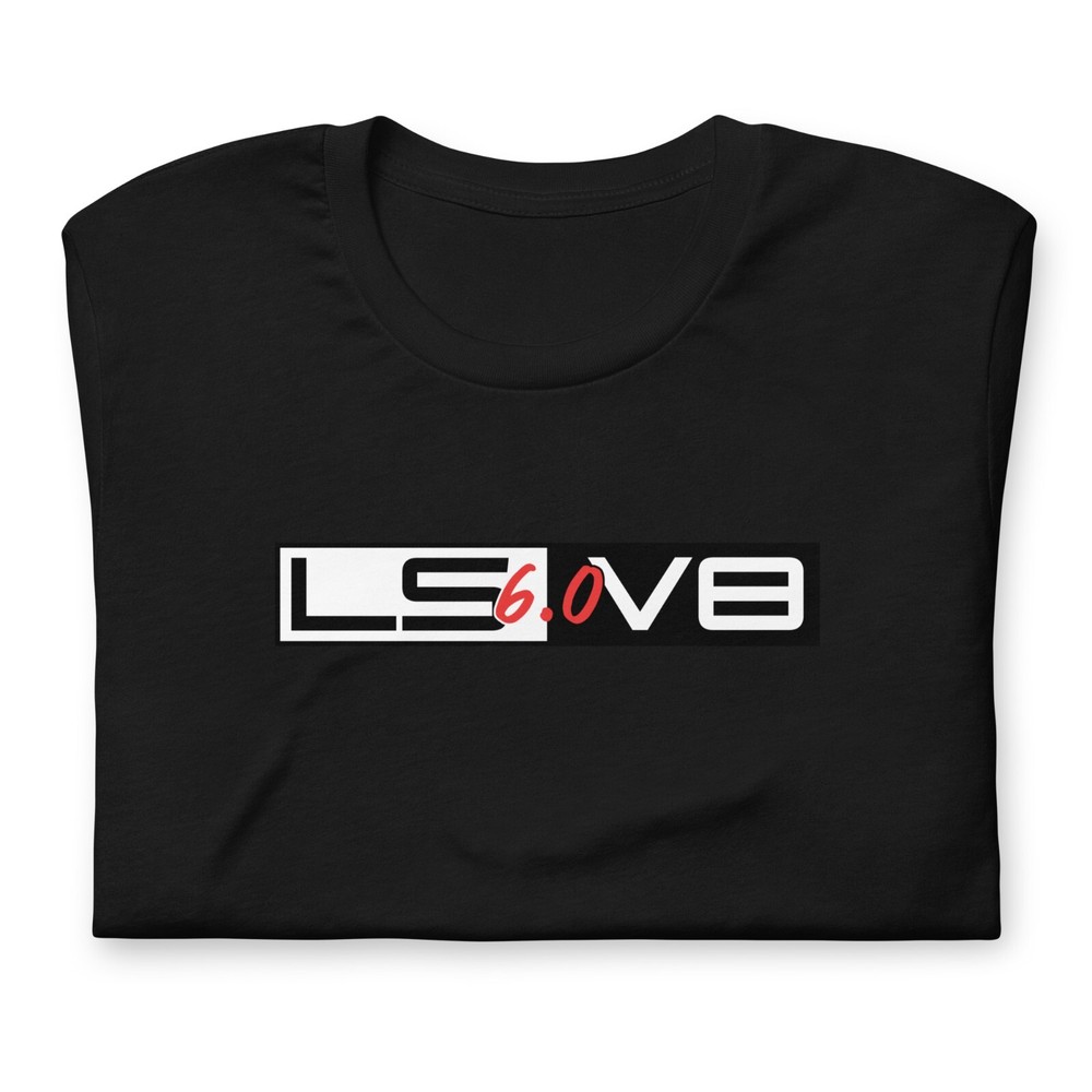 LS 6.0 V8 Engine T-Shirt, Mens Car Enthusiasts Shirt,Hot Rod Tee, Gear Head