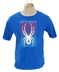 Spyder Men’s S Blue Short Sleeve Signature Tee T Shirt
