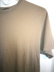 Robert Barakett Mens Sahara Beige Short Sleeve T-Shirt Size M 100% Pima Cotton