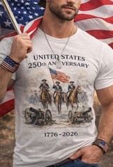America 250th Anniversary Shirt, Revolutionary War Soldiers Tee, 1776-2026