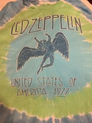 vintage led zeppelin t shirt 1977 tour