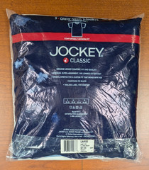 Jockey Classic Crew Neck T-Shirts 3-Pack 2003 Roomier Fit 100% Combed Cotton