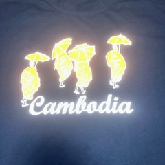 Mens Cambodia Monks Graphic Shirt Large Regular Navy Blue Souvenir Travel Tee