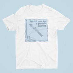 Personalized Heavy T-Shirt Customized w/Photo, Text, Logo on Hanes Authentic