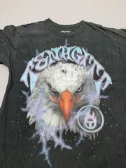Tenaciti Shirt Mens Small Black Eagle Lightning Graphic Tee Motivational Tagless