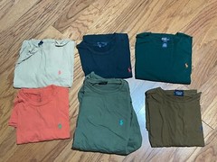 Polo Ralph Lauren T shirt Multicolor 6 Six Pieces Size M Great Condition