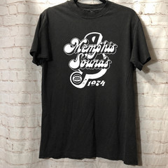 Memphis Sounds 1974 ABA Logo Basketball Tri-Blend Tee – Red Heather
