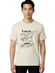 Philippians-4-13 Mens Graphic Tee, 100% Cotton, Casual Summer Wear