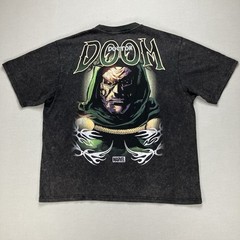 Marvel Doctor Doom Black Graphic Print Double Sided T-Shirt Sizes Vary
