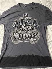 100th Anniversary Bay to Breakers 12K Graphic Logo Tee XL Combed Cotton Gray.