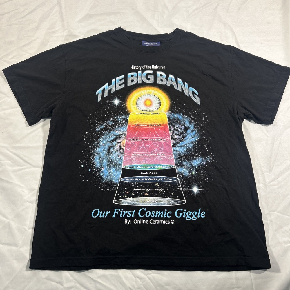 Online Ceramics I Was There Tee Black The Big Bang Cosmic Giggle Shirt Size XL