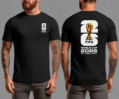 World Cup 2026 T-Shirt Football Soccer USA Worldcup Logo Tee Gildan Softstyle