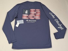 Johnnie-O Lake Okoboji Graphic Tee Shirt Men’s Sz S Color Blue New W/Tags