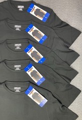 Kirkland Signature Men’s Lot of (5) BLACK 100% Pima Tee Pick Size M, L, XL NWT