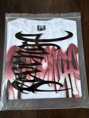 Revenge Skull Graphic Logo White Red Men’s Short Sleeve Crew Neck T-Shirt S