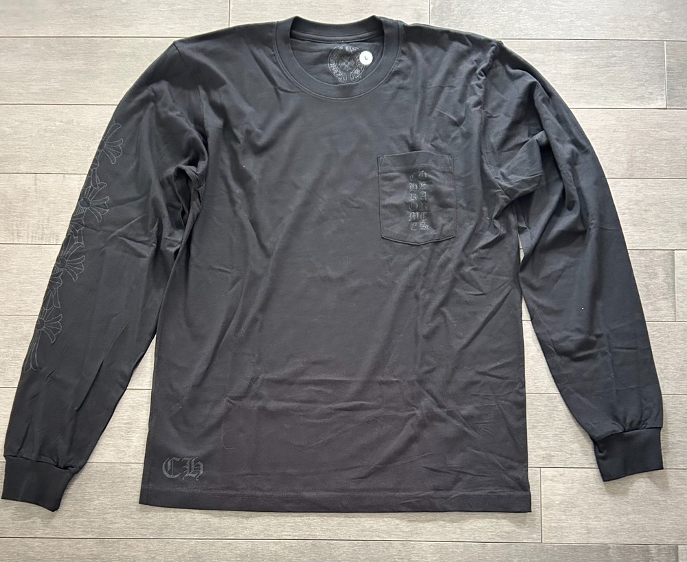 Chrome Hearts Miami Exclusive LS Tee Black Size L NEW 100% Authentic 🚚✅