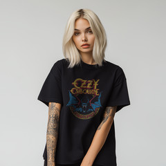 Ozzy Osbourne Heavy Metal Rock Band T-Shirt Vintage Distressed Graphic Tee A176