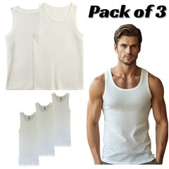 Mens Plain Tank Top Undershirt Premium Basic A-Shirt Multipack Size EU-50
