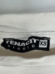 Tenaciti Rock And Roll White T Shirt Size XS, Flaws