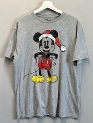 Disney Mickey Mouse Classic Sketch Santa Holiday Adults Unisex Size XL