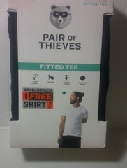 Pair of Thieves Men’s FITTED CREW NECK 3 CT Undershirts T-Shirt BLACK LG or M