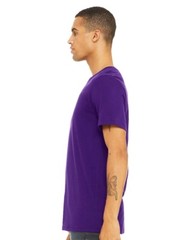 Bella + Canvas 3001C Small Team Purple Cotton Jersey Tee Unisex Tshirt