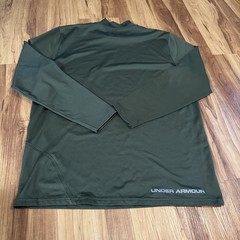 Under Armour Shirt Mens 2XL XXL Green Fitted Long Sleeve