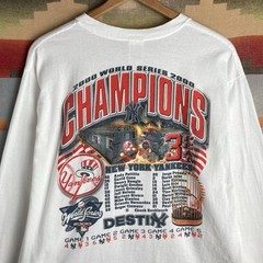 VTG 2000 New York Yankees MLB Baseball World Series Champions T-shirt Mens XL