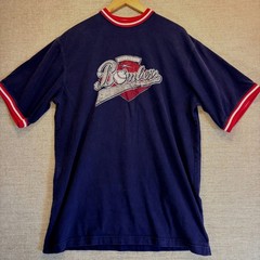 Vintage Steve & Barrys Beantown Bombers Baseball T-Shirt Med Ringer Tee Pakistan