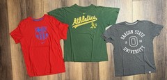 Lot Of 12 athletic Nike Graphic Tee Shirts All Sizes Below In Description