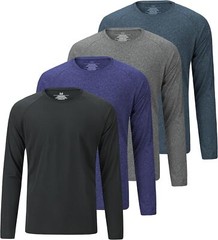5 Pack Men’s Dry Fit T Shirts -Athletic Running Gym Workout Tees – Expert Choice
