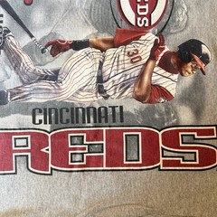KEN GRIFFEY JR Cincinnati Reds MLB Licensed T-Shirt 2000 LARGE Preowned VTG
